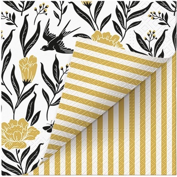 PAW Obrúsky L Double Design Time Swallow Boho 33x33cm