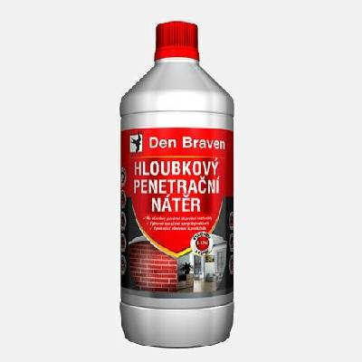 Den Braven Hloubkový penetrační nátěr Varianta: Hloubkový penetrační nátěr, láhev 1 litr, Objem: 1 litr, obal: láhev