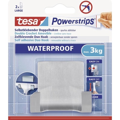 tesa POWERSTRIPS® Waterproof Diohaken kov Množství: 1 ks
