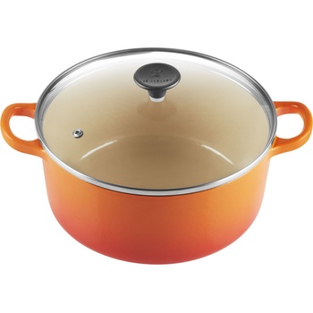 Le Creuset Тава за печене Tradition Collection със стъклен капак 22 см огненооранжева (27001220902461)