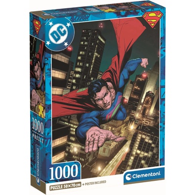 Clementoni Пъзел Clementoni от 1000 части - Супермен, вид 2 (37506)