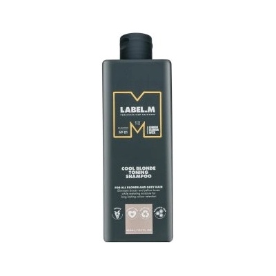 Label.M Cool Blonde Toning Shampoo tónovací šampon pre platinovo blond a šedivé vlasy 300 ml