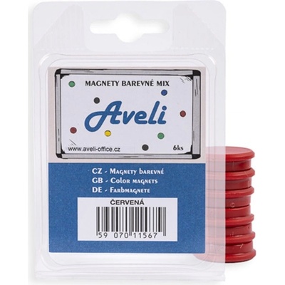 AVELI Set magnetů červená