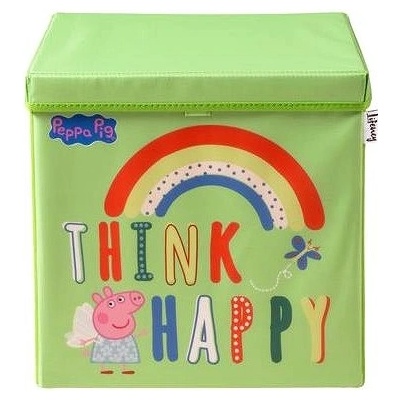 Lifeney box s víkem Prasátko Peppa Think Happy 33 x 33 x 33 cm