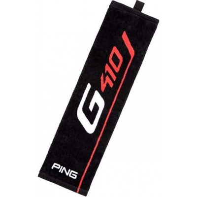 Ping ručník G410 Tri-Fold černo červený