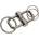 TROIKA Ключодържател Troika-2-WAY KEY, сив (KR22-09/GM)