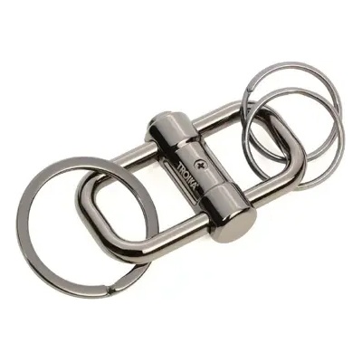 TROIKA Ключодържател Troika-2-WAY KEY, сив (KR22-09/GM)