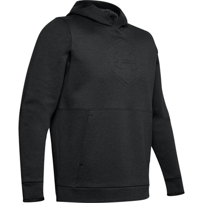 Under Armour Athlete Recovery fleece Graphic hoodie čierna