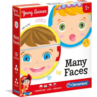 Clementoni Young Learner: Mnoho tváří 6x3 ks