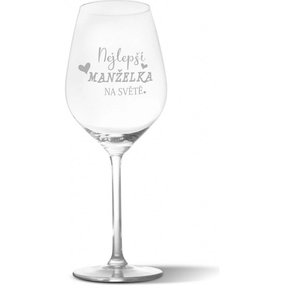 Sablio Sklenička na víno Nejlepší manželka na světě 490 ml