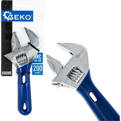 Geko nastavitelný švédský klíč 200 mm krátký, 0–48 mm G10205