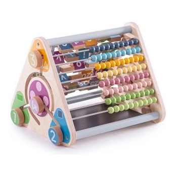 Bigjigs Toys - Дървено образователно сметало с букви, цифри и животни (33028_1)