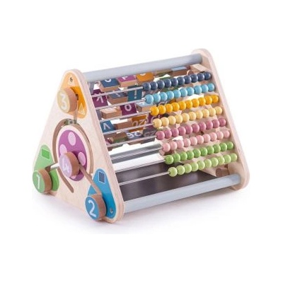 Bigjigs Toys - Дървено образователно сметало с букви, цифри и животни (33028_1)