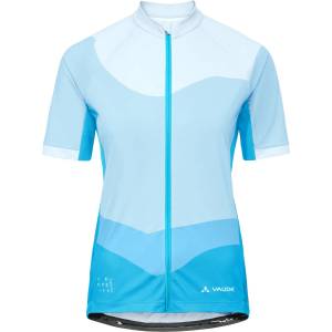 Vaude Дамска фланелка с къс ръкав за колоездене Vaude Women's Posta Full Zip Tricot III Cycling jersey - Aqua - размер 40 (EU) (156-2550-0413)