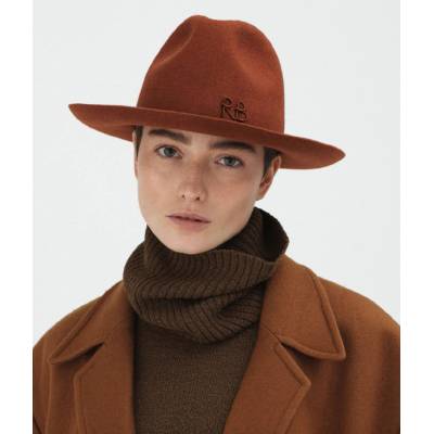 Ruslan Baginskiy dámský klobouk fedora skořicový