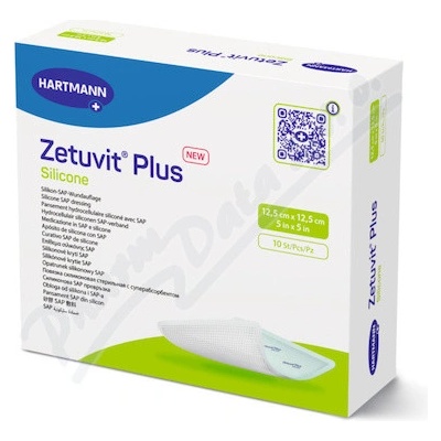 Zetuvit Plus Silicone 12,5 x 12,5 cm 10 ks