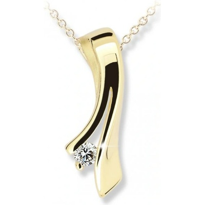 Cutie Jewellery prívesok zo žltého zlata so zirkónom Z6310 1796 40 10 X 1