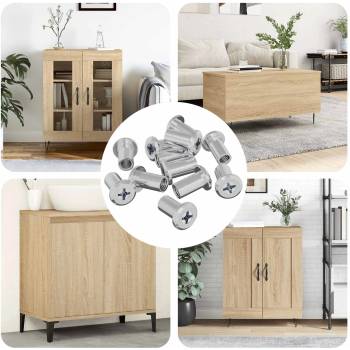 vidaXL Гайка с заключване 3673 pcs Сребрист Стомана (864561)