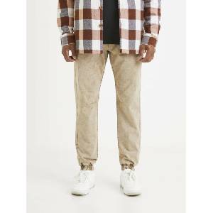 Celio Бежов мъжки панталон на райета Celio Celio | Bezhov | МЪЖЕ | XXL