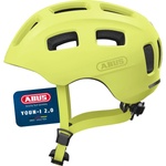 ABUS Youn-I 2.0 bicycle helmet - with light for children, teenagers and young adults - for girls and boys - mono yellow, size M - 40157 (40157)