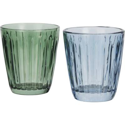 MADAM STOLTZ Pohár Green Blue Zelená 250 ml