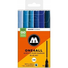 Molotow One4All 127HS Modrá Sada Modrá sada 6 ks.