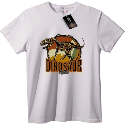 NOONEBRAND Тениска Властта на Динозаврите - 6XL, White