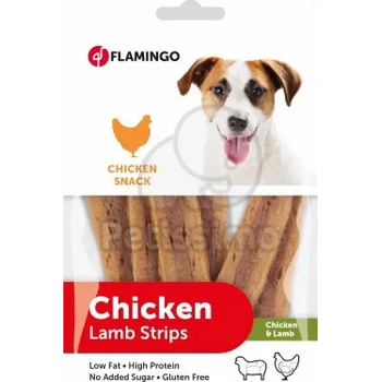 Flamingo Chicken Snack - ленти с пилешко и агнешко 85 г