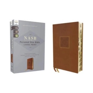Nasb, Personal Size Bible, Large Print, Leathersoft, Brown, Red Letter, 1995 Text, Thumb Indexed, Comfort Print | Zondervan (ISBN: 9780310465973)