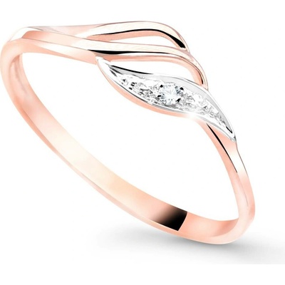Cutie Jewellery gold Designově dámský prsten Z8023 ze zlata se zirkonem Růžová