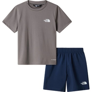 The North Face Детска спортна тениска The North Face Kid's 24/7 Set Sport shirt - Smoked Pearl / Summit Navy - размер 6 Years (704-5979-0315)