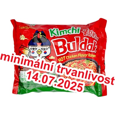 Samyang Buldak Kimchi Pálivý Kuřecí Ramen instantní nudle 140g – Zboží Dáma