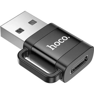 hoco. USB-адаптер - Type-C гнездо, OTG, ЧЕРЕН UA31D_B (UA31D_B)