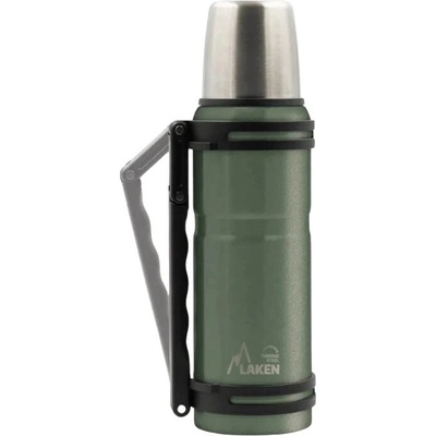Laken termoska 1200 ml tmavě zelená černá stříbrná