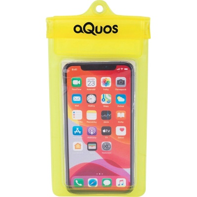 AQUOS PHONE DRY BAG Žlutá Transparentní Černá