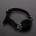 Triune Oval Silicone Ball Gag Black
