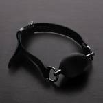 Triune Oval Silicone Ball Gag Black