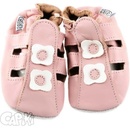 Capiky Kožené sandálky růžové
