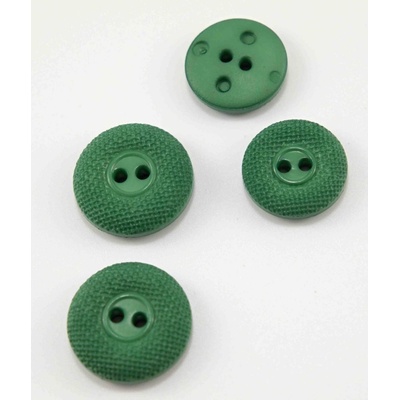 Dierkový gombík - trávovo zelený - priemer 2 cm