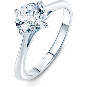 SAVICKI Годежен пръстен The Light: платина, диамант