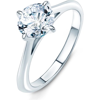 SAVICKI Годежен пръстен The Light: платина, диамант