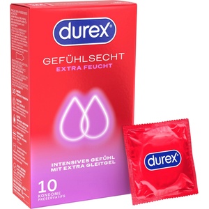 Durex - допълнително овлажнени презервативи (10 бр. ) - desirel