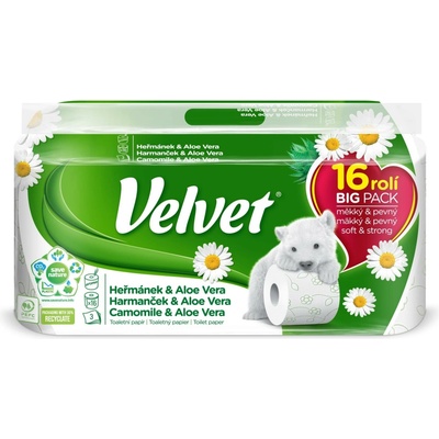 Velvet heřmánek 3-vrstvý 16 ks