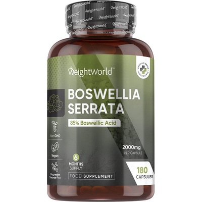 WeightWorld Грижа за ставите - Босвелия, 2000 mg х 180 капсули (128534 WW)
