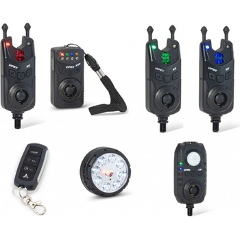 Anaconda sada 3 hlásičů s příposlechem čidlem pohybu světlem a dálkovým ovládáním Vipex RS profi set červená zelená modrá