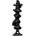 Plastoy The Smurfs Resin Smurfs Column Black Edition 50 Cm