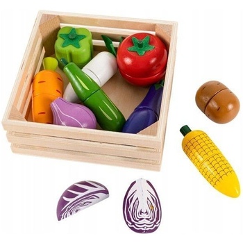 Eco Toys drevená zelenina na krájanie 20ks