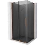 Mexen Velar L плъзгаща се душ кабина 110 x 85 см, графит, матирано медно - 871-110-085-43-65 (871-110-085-43-65)