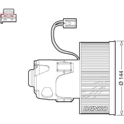 Vnitřní ventilátor DENSO DEA05008