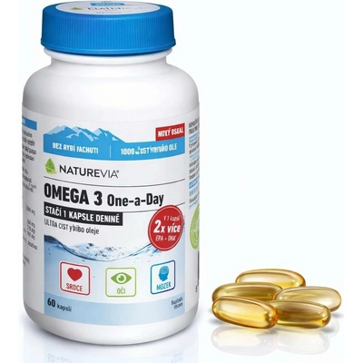 Swiss NatureVia Omega 3 One a Day 60 kapslí
